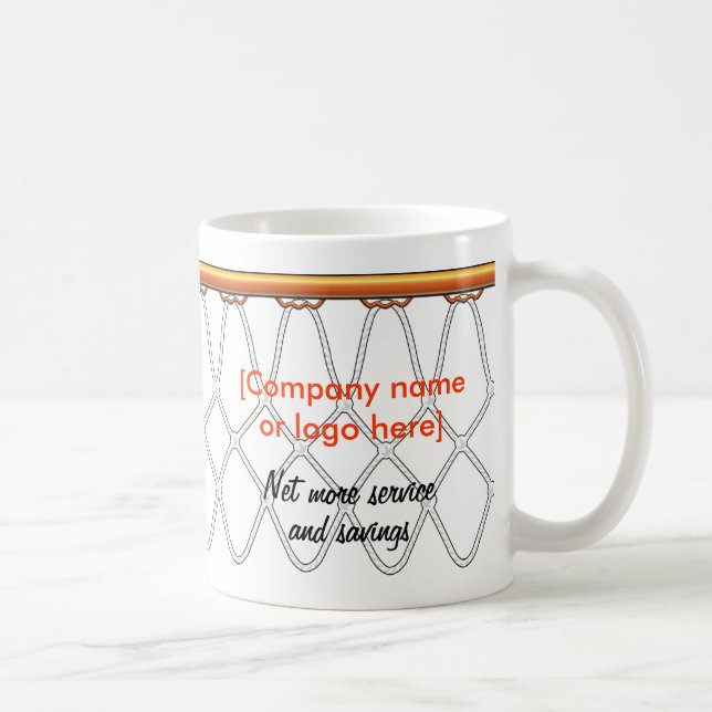 Basketball Ring Net_black context_company promo Kaffemugg (Höger)