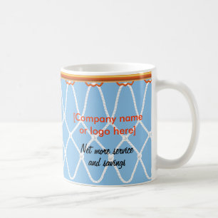 Basketball Ring Net_blue_company promo Kaffemugg