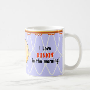 Basketball Ring Net_Donut_I Kärlek Dunking Kaffemugg