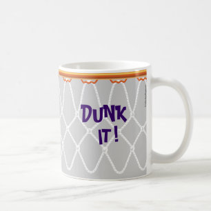 Basketball Ring Net_Dunk it!_grått Kaffemugg