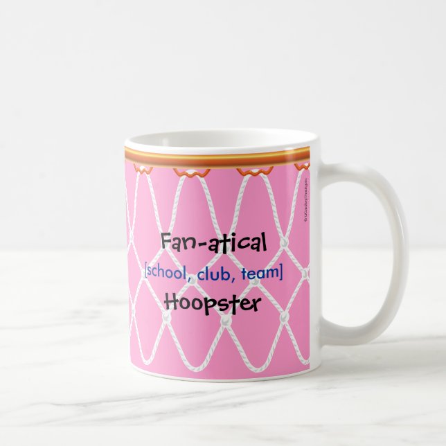 Basketball Ring Net_Fläkt-atical Hoopster_rosa Kaffemugg (Höger)