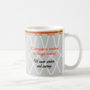 Basketball Ring Net_grått_company promo Kaffemugg