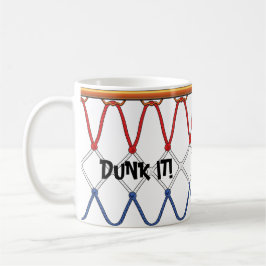 Basketball Ring Net_rött vitt blått_Dunk it Kaffemugg