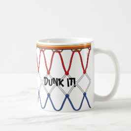 Basketball Ring Net_rött vitt blått_Dunk it Kaffemugg