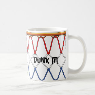 Basketball Ring Net_rött vitt blått_Dunk it Kaffemugg