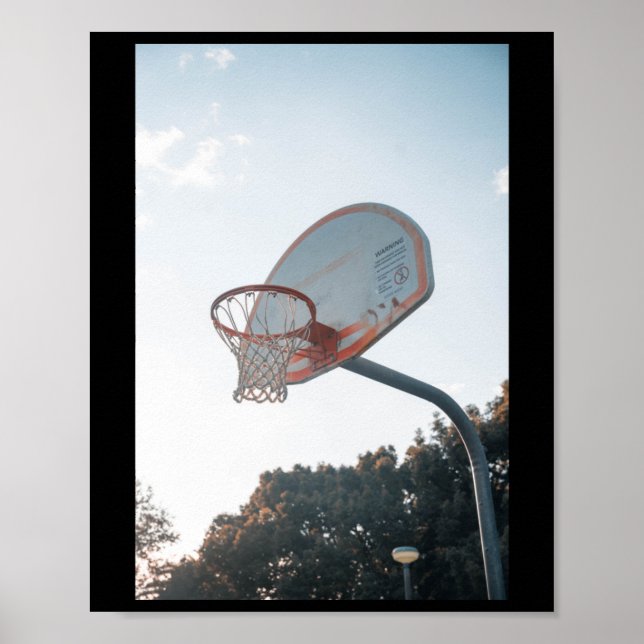 Basketball Ring - Soluppgång Poster (Framsidan)