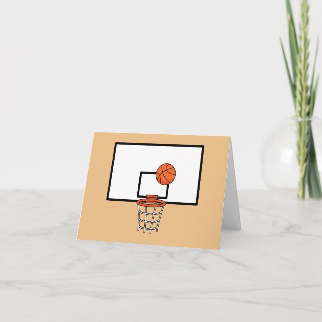 Basketball Ring Tack Kort (Framsida)