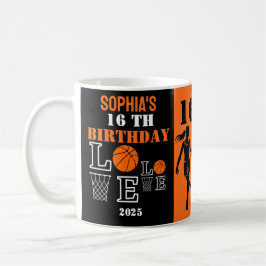 Basketball Ringar, Basketball Player Birthday Gift Kaffemugg
