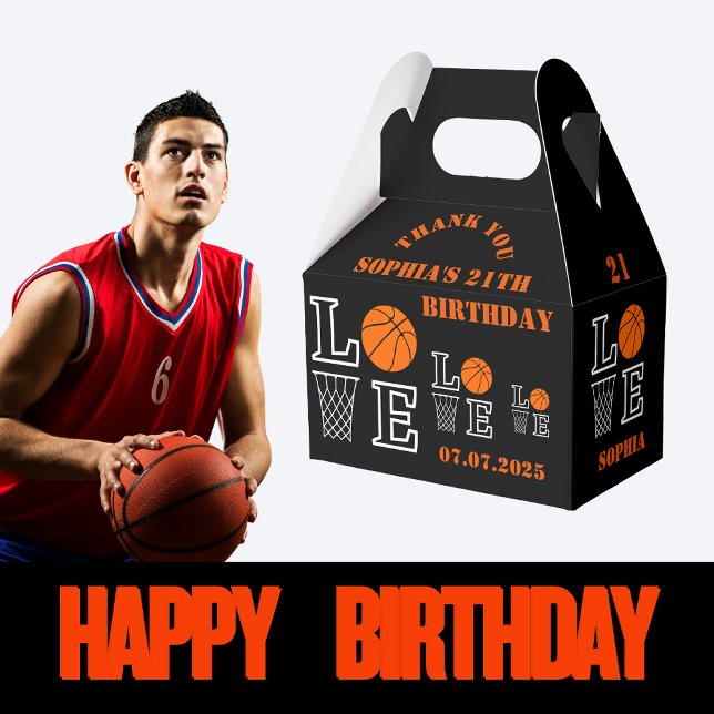 Basketball Ringar, Basketball Player Birthday Gift Presentaskar (Skapare uppladdad)