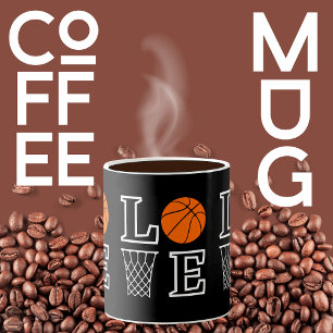 Basketball Ringar, Basketball Player-gåva Kaffemugg
