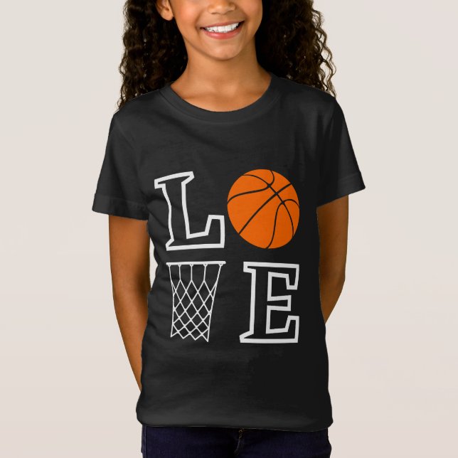 Basketball Ringar, Basketball Player-gåva T Shirt (Framsida)