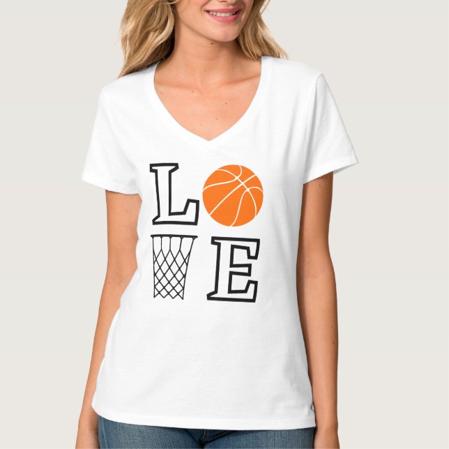 Basketball Ringar, Basketball Player-gåva T Shirt (Framsida)