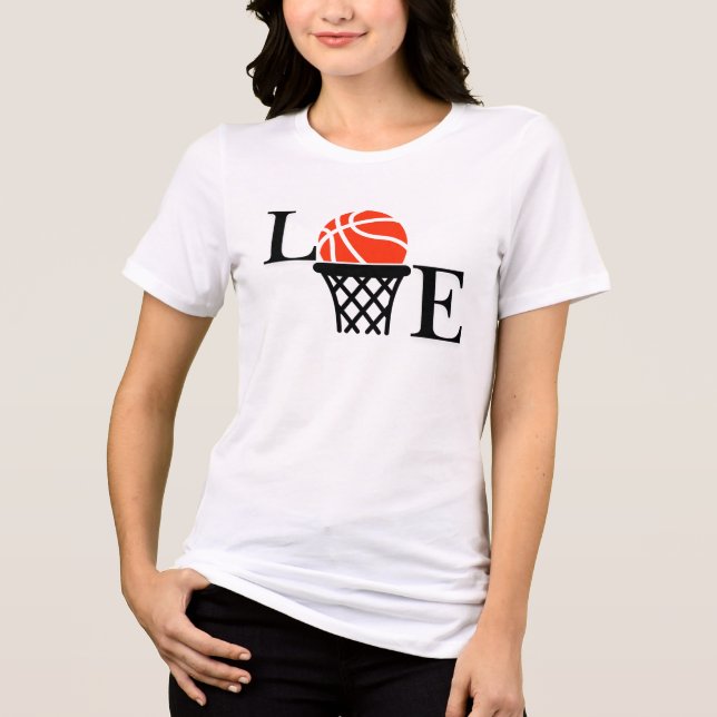 Basketball Ringar, Basketball Player-gåva T Shirt (Framsida)
