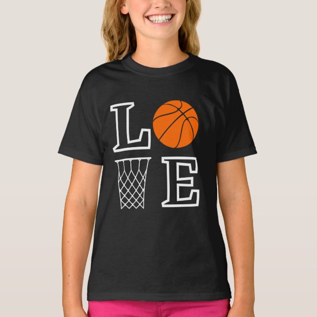 Basketball Ringar, Basketball Player-gåva T Shirt (Framsida)