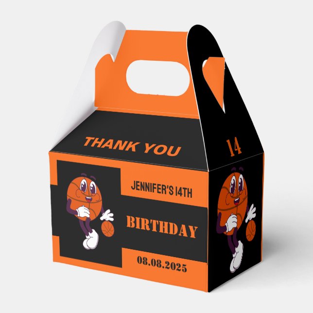 Basketball Ringar, Basketball Player Gift, födelse Presentaskar (Baksidan Sidan)