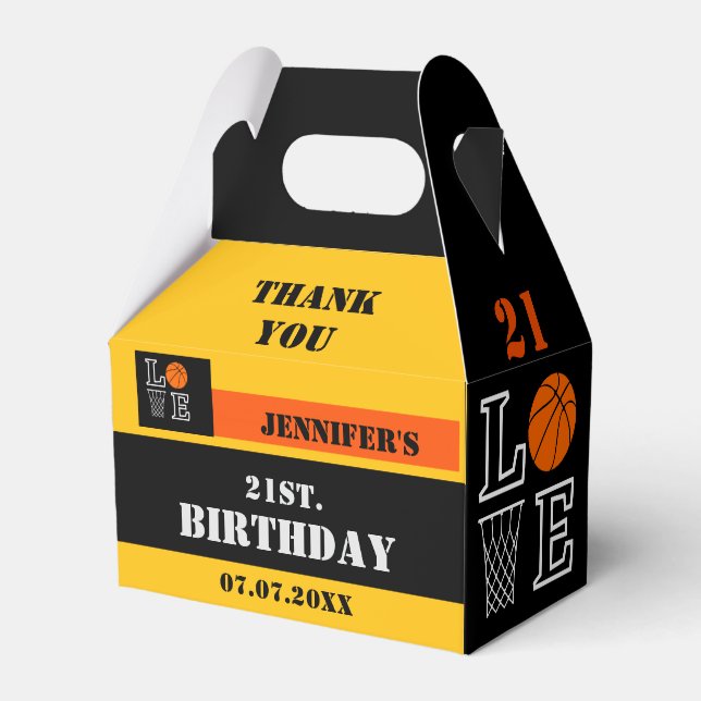 Basketball Ringar, Basketball Player Gift, födelse Presentaskar (Framsidan Sidan)