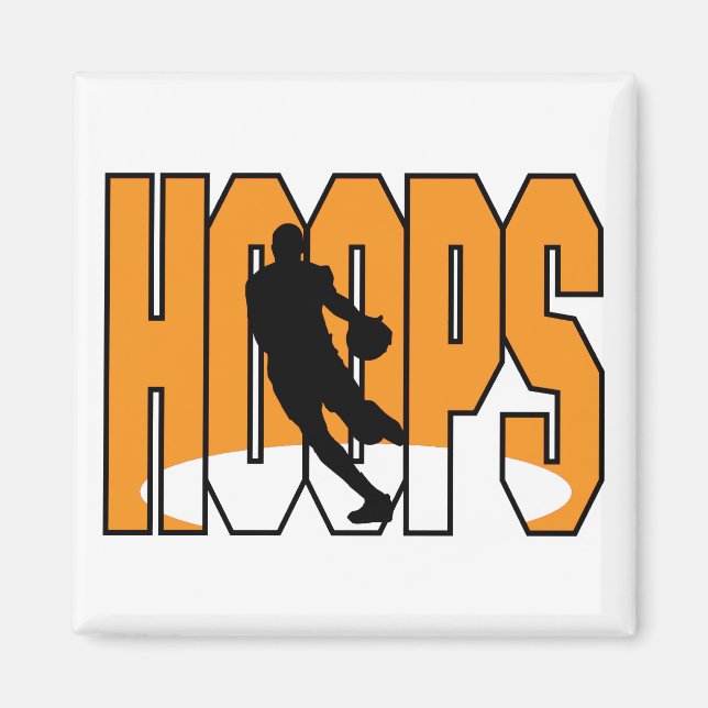 Basketball ringar design magnet (Framsidan)