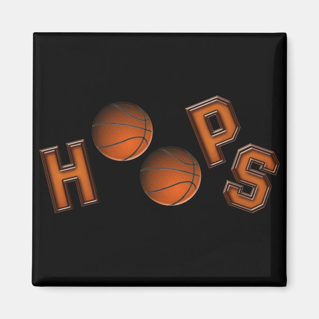 Basketball Ringar Magnet (Framsidan)