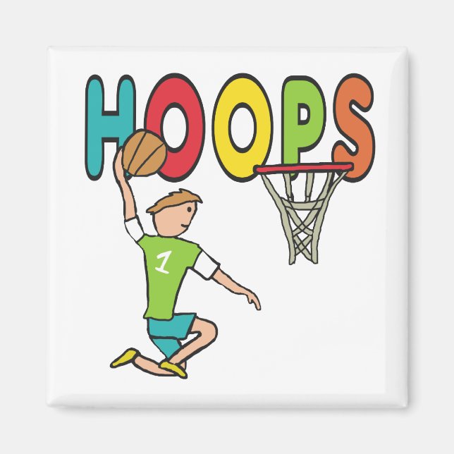 Basketball Ringar Magnet (Framsidan)