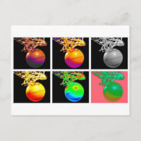 Basketball Ringar Pop Art B-Boll