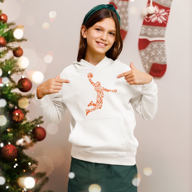 Basketball Ringar Symbol Slam Boll Girl's T Shirt (Skapare uppladdad)