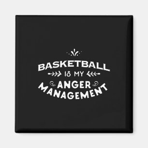 Basketball Roligt Basketball är min ilska Magnet