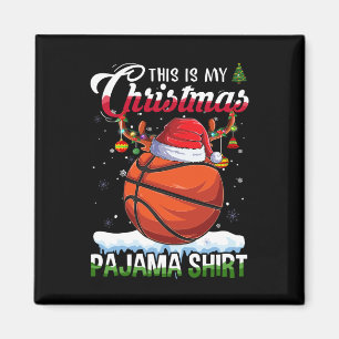 Basketball Roligt Sport Julafton Det här är min ju Magnet