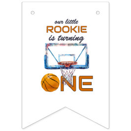 Basketball Rookie Of The Year Första födelsedagen Vimplar