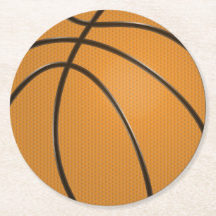 Basketball Round Plastic Underlägg Papper Rund