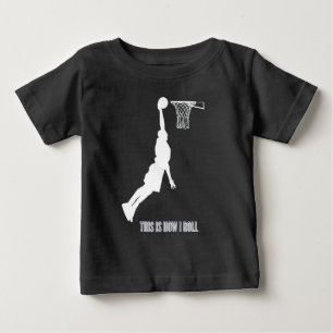 Basketball Så Här Rullar Jag Tonåringar Barn Pojka T Shirt