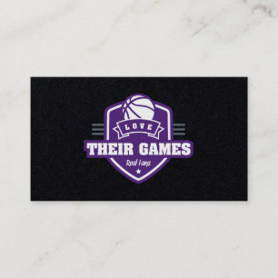 Basketball Sacramento Kung Jersey Färg Visitkort