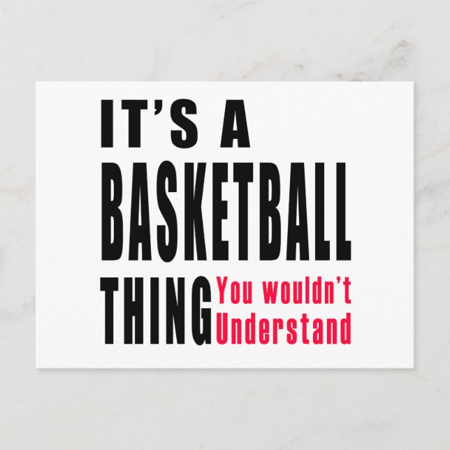 Basketball Sak-design Vykort (Framsida)