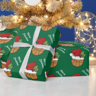 Basketball Santa Hat på Grönten Presentpapper