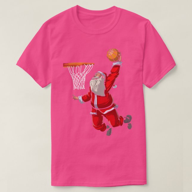 Basketball Santa T Shirt (Design framsida)