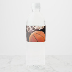 Basketball Scoring Vattenflaskor Etikett