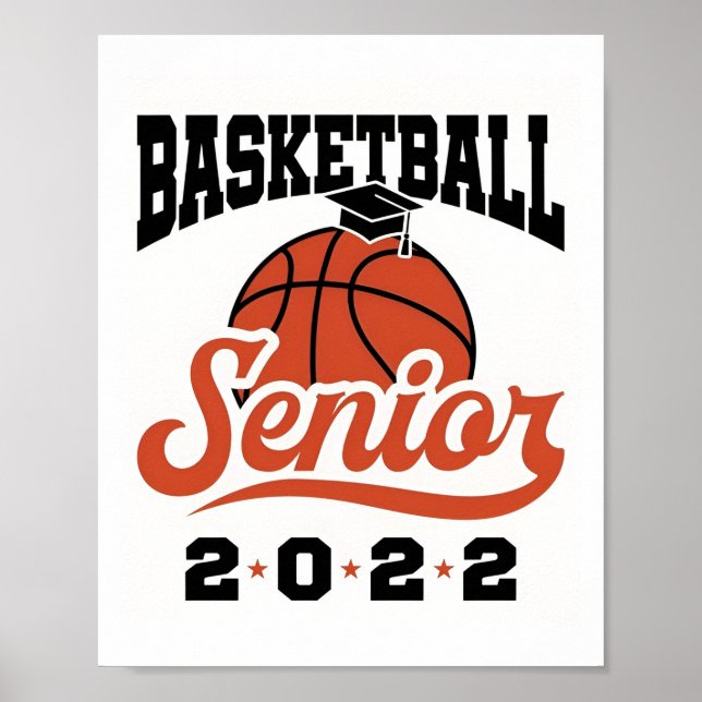 Basketball Senior 2022 Poster (Framsidan)