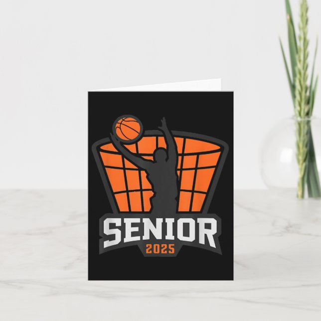 Basketball Senior 2025 Teams Family Matching Outfi Kort (Framsida)