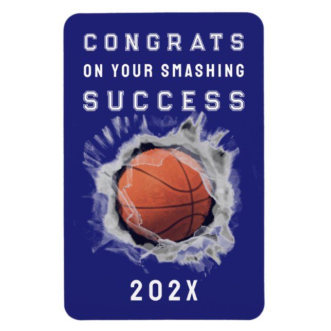 Basketball Senior 2026 Grattis Magnet (Vertikal)