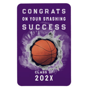 Basketball Senior Gratulerar Magnet