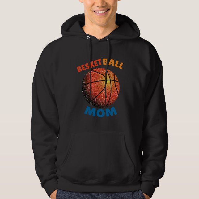 Basketball Senior Mom Torn Paper Twinkle Twinkle Hoodie (Framsida)