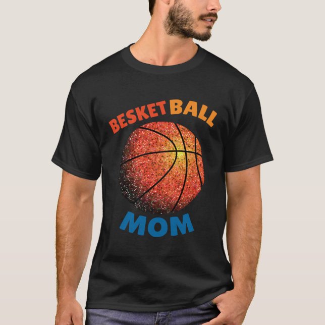 Basketball Senior Mom Torn Paper Twinkle Twinkle T Shirt (Framsida)