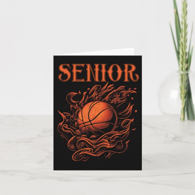 Basketball Senior Night Auntie . Kort (Framsida)