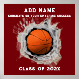Basketball Senior Studenten Gratulerar Poster