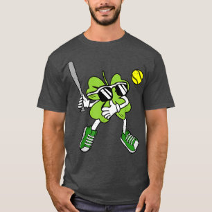 Basketball Shamrock Lucky Klöver Irish St Patrick T Shirt