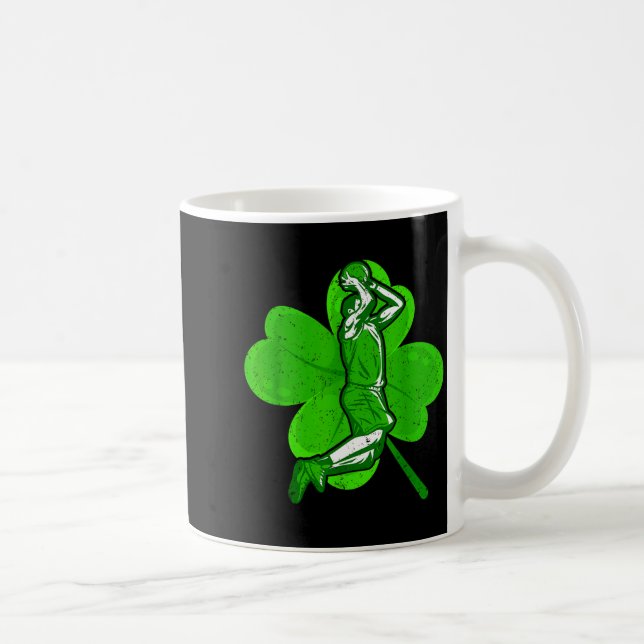 Basketball Shamrock St Patrick's Day Srt Lover Boy Kaffemugg (Höger)