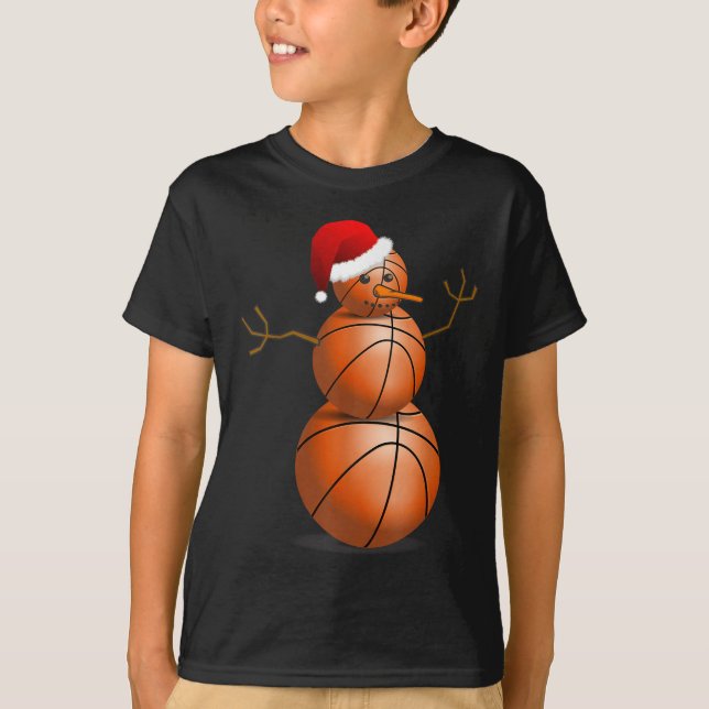 Basketball Shirt - Basketball Snögubbe T (Framsida)