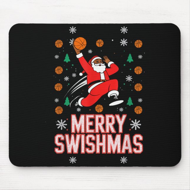 Basketball Shirt Boys Christmas Pajamas Merry Swis Musmatta (Framsidan)