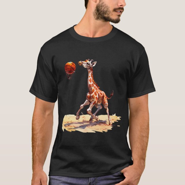 Basketball Shirt Kids Basketball Giraffe Manar Bba T (Framsida)