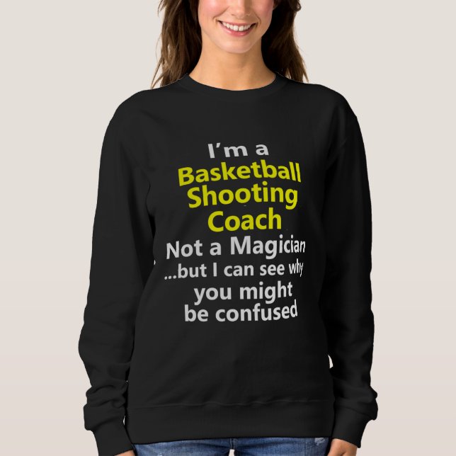 Basketball Shooting Coach Trainer Jump Shot Shoote T Shirt (Framsida)