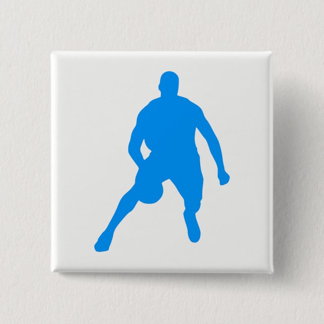 Basketball Silhouette Knapp (Framsida)